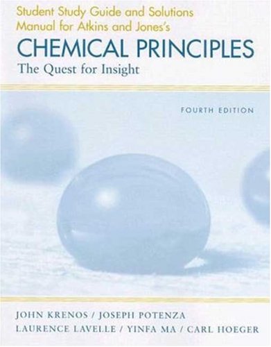Chemical Principles The Quest for Insight 4th 2008 9781429200998 Front Cover