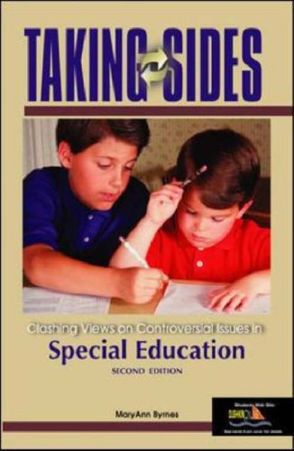 Taking Sides Clashing Views on Controversial Issues in Special Education 2nd 2005 (Revised) 9780073043999 Front Cover