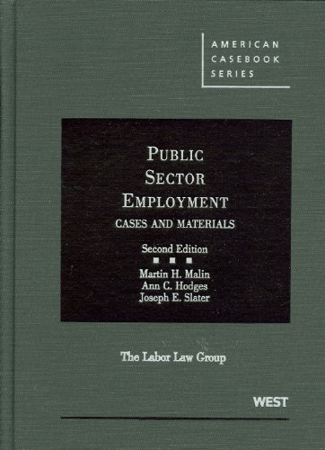 Public Sector Employment  2nd 2011 (Revised) 9780314265999 Front Cover