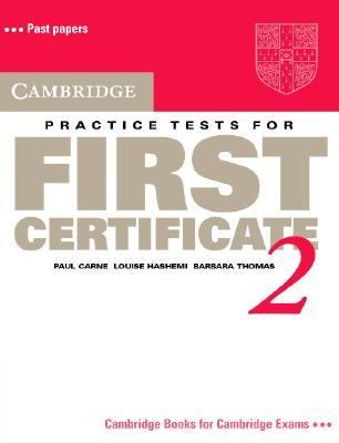 Cambridge Practice Tests for First Certificate 2   1996 (Student Manual, Study Guide, etc.) 9780521498999 Front Cover