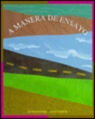 Manera de Ensayo  1st 1998 9780669219999 Front Cover
