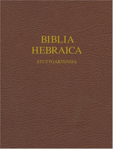 Torah, Nevi'im U-Khetuvim Biblia Hebraica Stuttgartensia 5th 2007 9781598561999 Front Cover