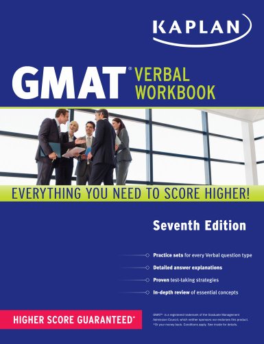 GMAT Verbal Workbook  7th 2013 (Revised) 9781609780999 Front Cover