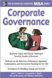 Corporate Governance  9780071464000 Front Cover
