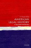 American Legal History: a Very Short Introduction  cover art