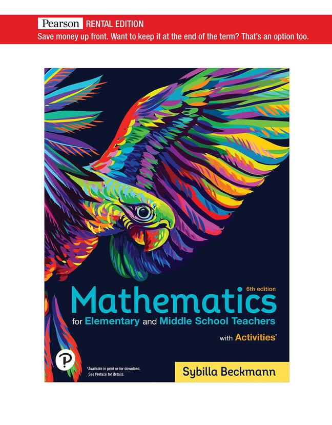     MATHEMATICS F/ELEM.TEACH.W/ACTIVITI  9780136922001 Front Cover