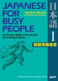 Japanese for Busy People I Teacher's Manual for the Revised 3rd Edition cover art