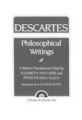 Philosophical Writings Descartes cover art