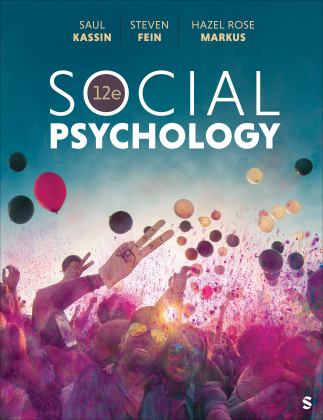 Social Psychology 12th 9781071852002 Front Cover