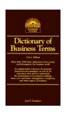 Dictionary of Business Terms 3rd 9780764112003 Front Cover