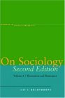 On Sociology Second Edition Volume Two Illustration and Retrospect 2nd 2007 9780804750004 Front Cover