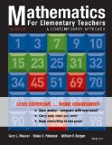 Mathematics for Elementary Teachers A Contemporary Approach 10th 9781118487006 Front Cover