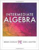 Intermediate Algebra 9th 2010 9781439049006 Front Cover