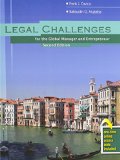 Legal Challenges for the Global Manager and Entrepreneur:  cover art