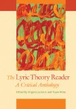 Lyric Theory Reader A Critical Anthology