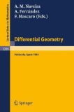 Differential Geometry Peniscola, Spain 1985 1986 9783540168010 Front Cover