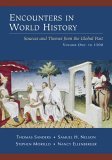 Encounters in World History Sources and Themes from the Global Past  9780072451016 Front Cover