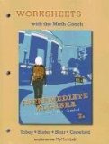Worksheets with the Math Coach for Intermediate Algebra  cover art