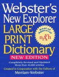 Webster's New Explorer Large Print Dictionary  cover art