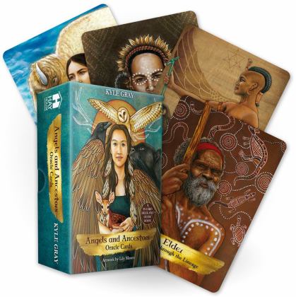 Angels and Ancestors Oracle Cards A 55-Card Deck and Guidebook  9781788170017 Front Cover