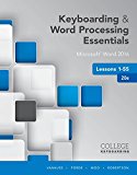 Keyboarding and Word Processing Essentials Lessons 1-55 20th 9781337103022 Front Cover