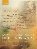 Jacob Wackernagel, Lectures on Syntax With Special Reference to Greek, Latin, and Germanic  9780198153023 Front Cover