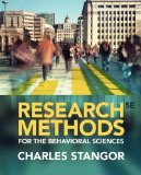 Research Methods for the Behavioral Sciences: 