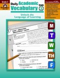 Daily Academic Vocabulary Grade 3  9781596732025 Front Cover