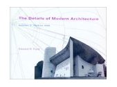 Details of Modern Architecture, Volume 2 1928 To 1988  9780262562027 Front Cover