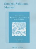 Student Solutions Manual for Introduction to Mathematical Statistics and Its Applications  cover art