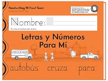 Learning Without Tears Letras y Números para Mí (Student Edition, Spanish)- Handwriting Without Tears- Kindergarten, Shapes, Letters, Numbers, Coloring- for School and Home Use 1st 9781954728028 Front Cover