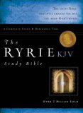 Ryrie KJV Study Bible Bonded Leather Black Red Letter  9780802489029 Front Cover