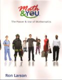 Math and YOU The Power and Use of Mathematics cover art