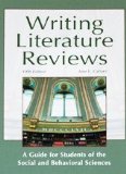 Writing Literature Reviews: A Guide for Students of the Social and Behavioral Sciences cover art