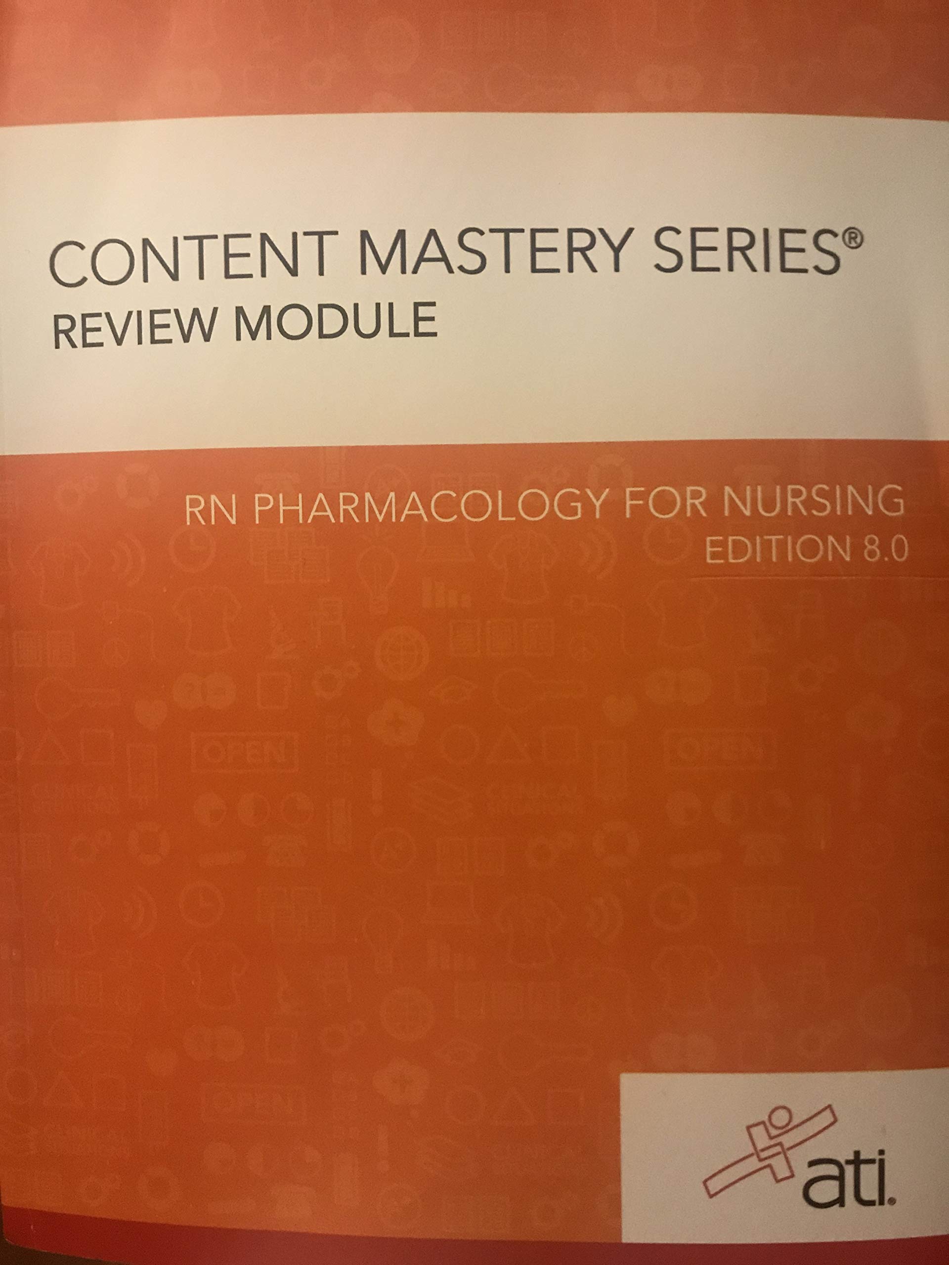 RN Pharmacology for Nursing Edition 8. 0  9781565336032 Front Cover