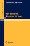 Non-Complete Algebraic Surfaces 1981 9783540107033 Front Cover