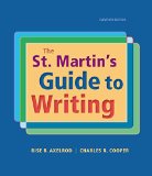 St. Martin's Guide to Writing 11th 9781319016036 Front Cover