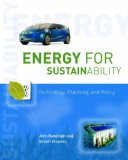 Energy for Sustainability Technology, Planning, Policy cover art