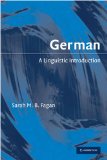 German A Linguistic Introduction cover art