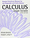 Student Solutions Manual for Calculus: Late Transcendentals Single Variable  cover art