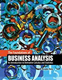 Foundations of Business Analysis An Introduction to Derivative Calculus and Statistics cover art