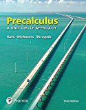 Precalculus A Unit Circle Approach 3rd 9780134433042 Front Cover