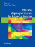 Transanal Stapling Techniques for Anorectal Prolapse 2009 9781848009042 Front Cover