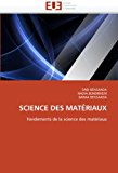 Science des Matï¿½riaux 2010 9786131552045 Front Cover