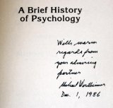 Brief History of Psychology 3rd 1987 9780030095047 Front Cover