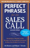 Perfect Phrases for the Sales Call 2nd 9780071745048 Front Cover