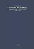 Deutsche Architekten Biographische Verflechtungen 1900-1970 1986 9783528087050 Front Cover