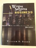 Writing and Speaking for Business Third Edition cover art