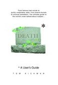 Death: a User's Guide 2003 9780385337052 Front Cover