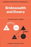 Bridewealth and Dowry 1973 9780521098052 Front Cover